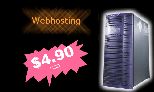 Webhosting for 6.9 dollars per month